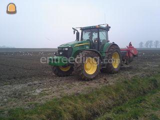 tractor met spitmachine Omgeving Goes