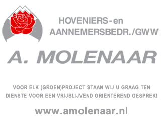 Logo Hoveniers- en Aannemersbedrijf GWW A. Molenaar B.V. Bergambacht