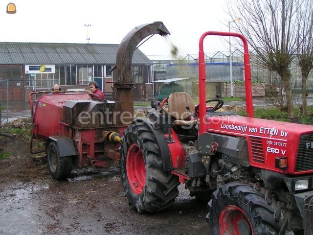 Trekker met versnipperaar