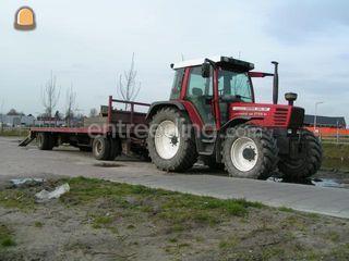 Trekker + platte kar Omgeving Rotterdam