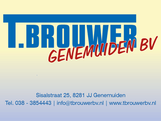 Logo T. Brouwer Genemuiden B.V. Genemuiden