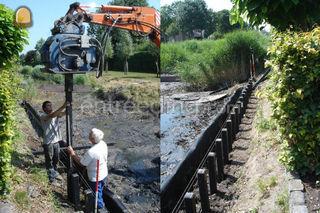Beschoeiing zetten Omgeving Steenbergen