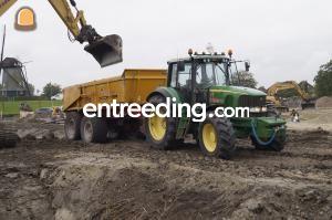 Tractor met gronddumper