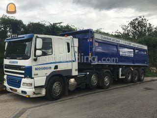 DAF 85 + kieptrailer Omgeving De IJsselsteden