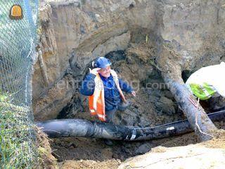 HDPE leiding leggen Omgeving Zevenbergen