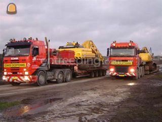 Exceptioneel transport. Omgeving Zoetermeer