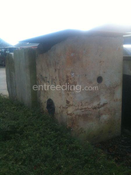 Rioolputten, opslag bak beton