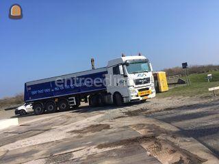 MAN+AJK kippertrailer Omgeving Sliedrecht