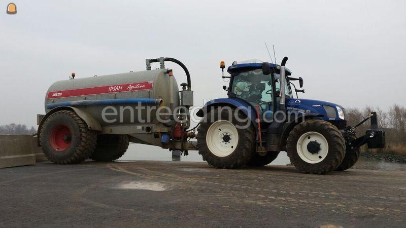 New Holland + waterwagen 12m3
