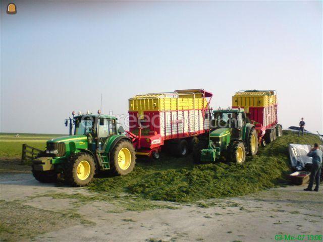 John Deere + Torro graswagen