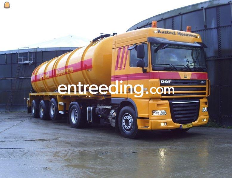Truck met tankoplegger
