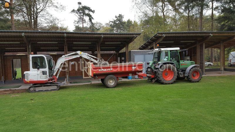 Tractor + Klein kiepertje