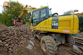 Komatsu PW 160 Omgeving Raalte
