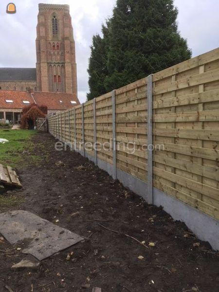 Aanleg en onderhoud van tuinen, omheiningen plaatsen