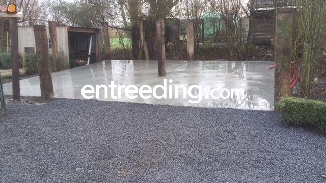 Gieten, polieren en zagen van beton