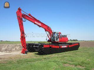 Amfibie kraan met 12m gie... Omgeving Leiden