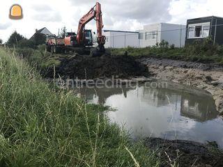 Hitachi ZX180 Omgeving De Ronde Venen