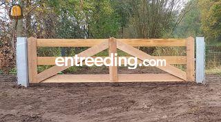 Landpoort staal en hout Omgeving Land van Cuijk