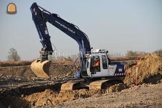 Rups-graafmachine Omgeving Terneuzen