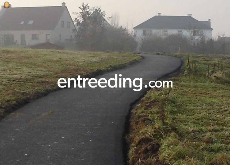 Opritten, parkings in asfalt, klinkers, dolomiet...