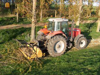 MF 6490 + MeriCrusher Omgeving Hoekse Waard