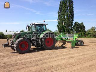 Fendt 927 + Grader +laser Omgeving Wijk bij Duurstede
