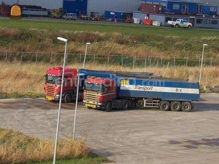 Scania + kiptrailer Omgeving Goes