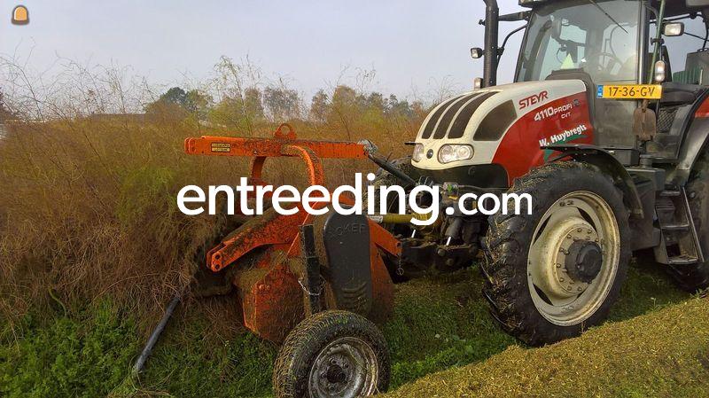 Asperge klepelen en frezen