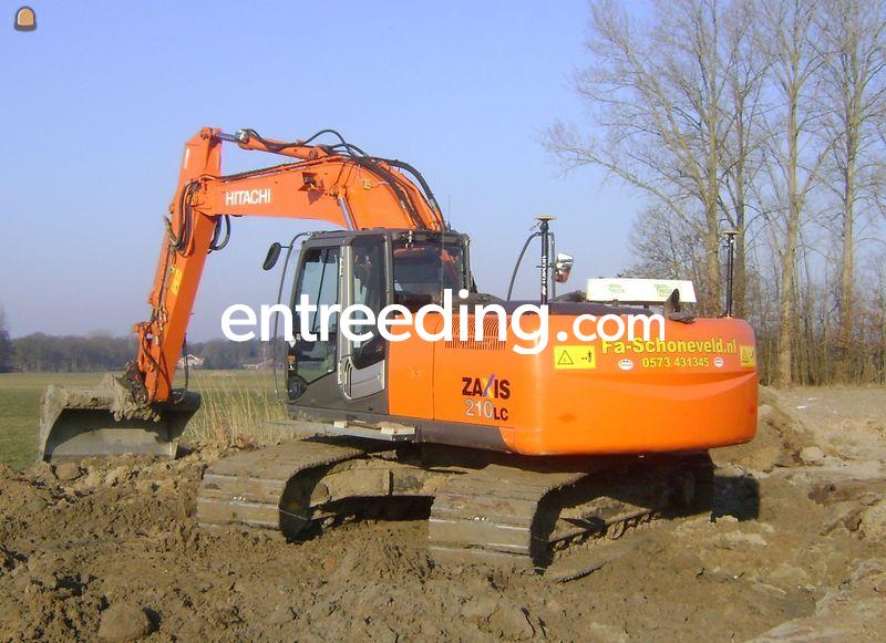 Hytachi Zaxis 210-3 GPS en overdruk