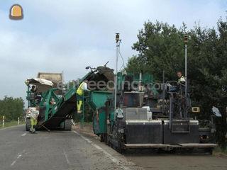 3D gestuurde asfaltmachin... Omgeving Genk