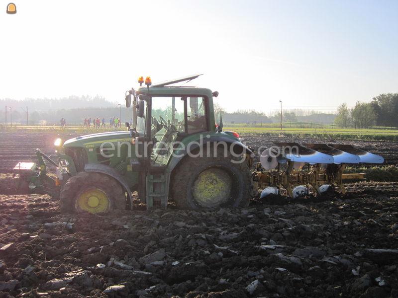 John Deere + ploeg 3-schaar