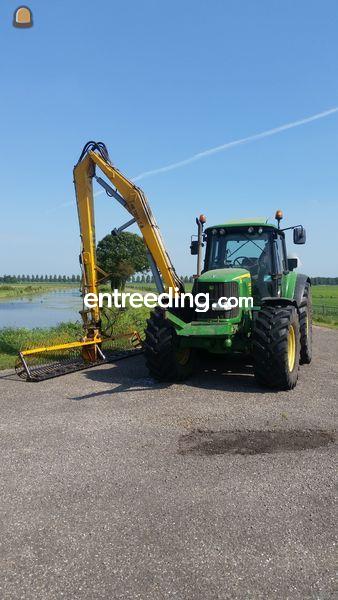 John Deere 6520 + slootreiniger