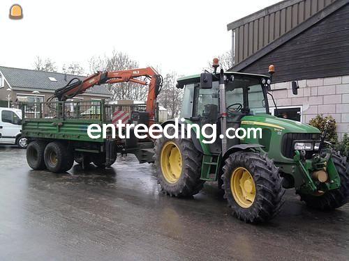 John Deere + kieperkraan