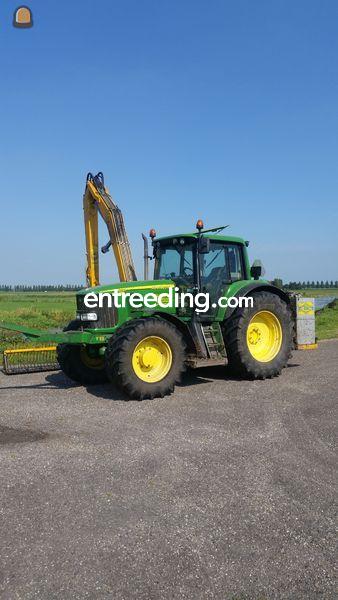 John Deere 6520 + slootreiniger