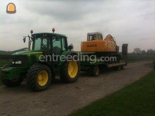 John Deere + dieplader Omgeving Zoetermeer