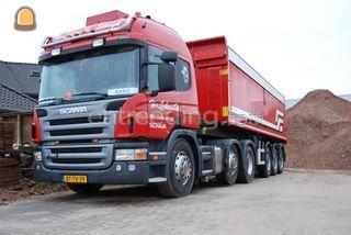 Scania P420 LA 6x2 Kipper... Omgeving Grave