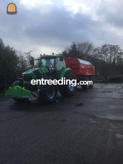 Deutz Fahr 6185 TTV en Beco maxxim 220