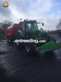 Deutz Fahr 6185 TTV en Beco maxxim 220