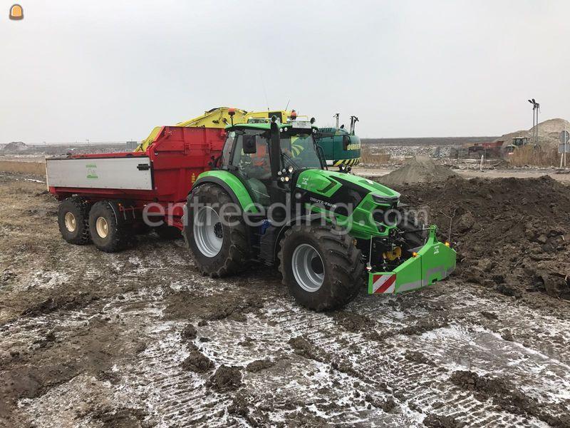 Deutz Fahr 6185 TTV en Beco maxxim 220