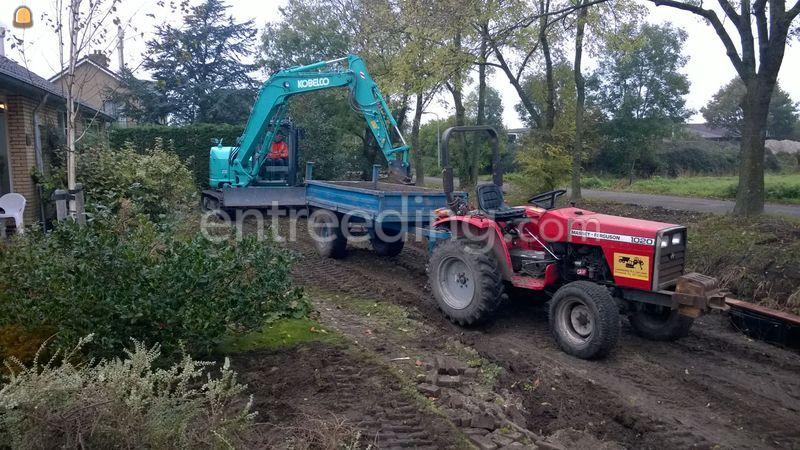 Tuinbouwtrekker met 1m³kieper