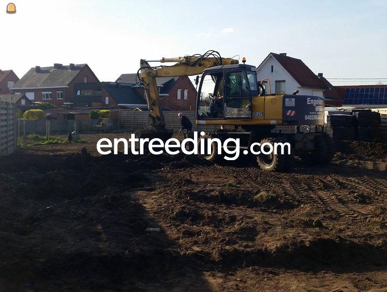 Grondwerken, grondverzet voor particulieren, industrie, in onderaanneming