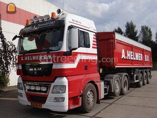 Man TGX 6x2 Kippertrailer Omgeving Breda