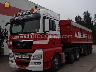 Man TGX 6x2 Kippertrailer Omgeving Breda