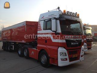 Man TGX 6x2 Kippertrailer Omgeving Breda
