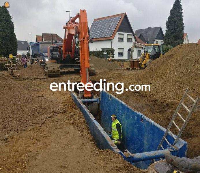 Plaatsen riolering, afwatering