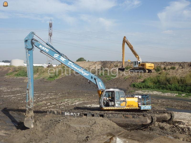 Big-Float drijvende kraan Kato 835