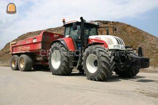 Steyr 6195 CVT (2x) + Bec... Omgeving Sliedrecht