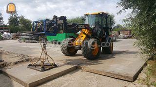 Shovel JCB 409b Omgeving Kamerik