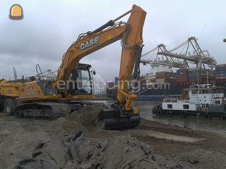 Case CX210C met GPS Omgeving Hoekse Waard
