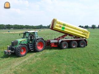 trekker met  3 assige car... Omgeving Elburg